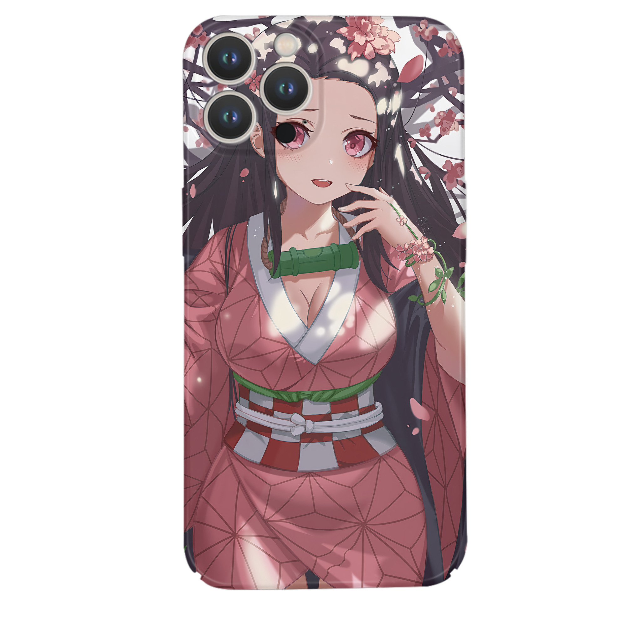 （画像用） 鬼滅の刃（きめつのやいば）竈門 禰󠄀豆子／かまど ねずこ Kamado Nezuko 【iPhone 14シリーズ対応】ハードケース